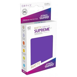 Ultimate Guard 60ct Japanese Size Supreme UX Matte Sleeves Purple (10599) Supplies Ultimate Guard   