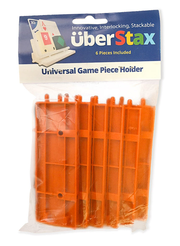 UberStax Universal Game Piece Holders - Orange Board Game Organization Other   