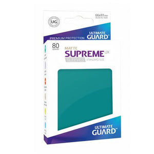 Ultimate Guard 80ct Standard Supreme UX Matte Sleeves Petrol (10555) Supplies Ultimate Guard   