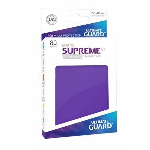 Ultimate Guard 80ct Standard Supreme UX Matte Sleeves Purple (10561) Supplies Ultimate Guard   