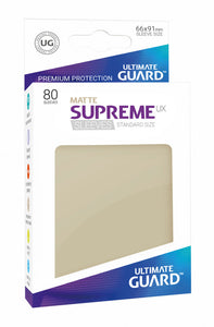 Ultimate Guard 80ct Standard Supreme UX Matte Sleeves Sand (10566) Supplies Ultimate Guard   