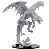 Pathfinder Deep Cuts Unpainted Miniatures: Gargantuan White Dragon Miniatures WizKids   