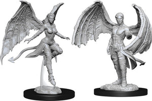 D&D Nolzur's Marvelous Unpainted Miniatures: Succubus & Incubus Miniatures WizKids   